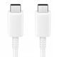 Καλώδιο Samsung EP-DA705BWE USB-C - USB-C 3A 1m (OOB Bulk - εναλλακτική συσκευασία) - λευκό