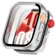 Etui ze szkłem do zegarka Bizon Case+Glass Watch do Huawei Watch Fit 4 satynowo srebrne