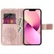 Θήκη ForCell Kabura Forcell MEZZO Book για IPHONE 13 PRO mandala ροζ χρυσό