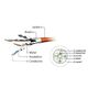 Gembird patchcord kat. 6A, FTP, LSZH, 0.25m, czerwony (PP6A-LSZHCU-R-0.25M)