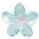Spinka do włosów klamra XL kwiat OMBRE transparentny niebieski 7,5 x 8cm SP397N