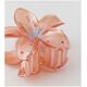 Spinka do włosów klamra XL kwiat OMBRE transparent pomarańcz 7,5 x 8cm SP397POM