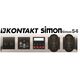 Ομαδικός ελεγκτής ρολών Kontakt-Simon 54 DEZ1G.01/49 για ενσύρματο έλεγχο DEZ1L.01/.. μαύρο