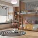 Lamkur Vivian 48567 πλαφονιέρα φωτιστικό οροφής κύκλος 2x60W E27 ροζ/λευκό