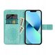Θήκη βιβλίου MEZZO για IPHONE 16e (SE 4 2025) mandala πράσινο