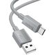 Καλώδιο USB A σε USB C HOCO 3A 1 m X107 γκρι