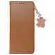 Θήκη SMART PRO Book δερμάτινη για XIAOMI Redmi Note 14 4G (GLOBAL - 164,84mm x 78,15mm x 8,16mm) καφέ