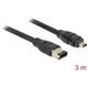 Delock 3m, Czarny (82578)
