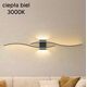 Kinkiet ATL ZD149B Lampa scienna kinkiet czarny 60cm  ciepły biały