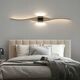 Kinkiet ATL ZD149B Lampa scienna kinkiet czarny 60cm  ciepły biały