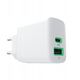 Φορτιστής τοίχου Greencell PowerSource Duo30 Λευκός 30W USB-C USB-A Power Delivery QC3.0- 1x USB-C, 1x USB-A