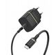 EU WALL CHARGER 20W 1X USB-C/20W USB-PD USB C-C CABLE 1M BLAC