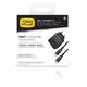 EU WALL CHARGER 20W 1X USB-C/20W USB-PD USB C-C CABLE 1M BLAC