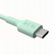 Καλώδιο USB-C 2m 100W Green Cell PowerStream Γρήγορη Φόρτιση PD Mint Green