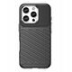 Θήκη Thunder Case για iPhone 16e σιλικόνη θωρακισμένη θήκη - μαύρο