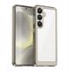 Θήκη Outer Space Case για Samsung Galaxy S25 Edge με ελαστικό πλαίσιο - ημιδιαφανές, μαύρο