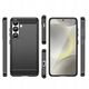 Θήκη σιλικόνης Carbon Case για Samsung Galaxy S25 Edge - μαύρο