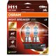 Λάμπα (Σετ 2τμχ.) H11 12V PGJ 19-2 NIGHT BREAKER 220, λευκή 3700K