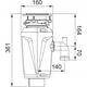Απορριμματοφάγος τροφίμων Franke SLIM 50 (1/2 HP), 134.0715.098