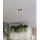 Φωτιστικό Spot EGLO ROSLEY, 2xE27, max 2x40 W, μαύρο/φυσικό λινό, 31x9x18.5cm