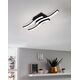 LED wall lamp EGLO CABEZAS-E, 12W, 1480lm, 3000K, black, 43.5 x 7.5 x 11 cm