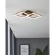 Φωτιστικό οροφής LED EGLO RGBIC PLAFONIERA, 2x9.8W, RGB, 2100 lm, 525x310x80 mm, με τηλεχειριστήριο