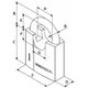 Λουκέτο GERDA SECURE, KSWC S50, 3 κλειδιά