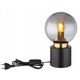 Επιτραπέζιο φωτιστικό GLOBO MARKA, 1xE14, 25W, 230V, καλώδιο 1.5m, μέταλλο, μαύρο χρώμα, o15x24.5cm