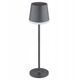 Table LED lamp GLOBO SOLAR, solar powered, IP44, 500lm, 3000K, anthracite