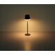 Table LED lamp GLOBO SOLAR, solar powered, IP44, 500lm, 3000K, anthracite