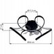 LED ανεμιστήρας λάμπας GLOBO LORIS, 30W, 3000-6000K, 4000lm, o56x21cm, μαύρο, με τηλεχειριστήριο