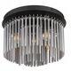 Φωτιστικό οροφής GLOBO GORLEY, 5xE14, 40W, 230V, μέταλλο, μαύρο χρώμα, o32x23cm