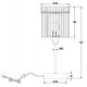 Φωτιστικό επιτραπέζιο GLOBO GORLEY, 1xE14, 40W, 230V, καλώδιο 1.5m, μέταλλο, μαύρο, o15x37.5cm
