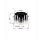Φωτιστικό οροφής GLOBO FLORENTINA, 3x E27, 40W, 230V, μέταλλο, μαύρο χρώμα, o40.5x26 cm