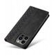 Θήκη Magnet Strap etui iPhone 14 Pro κάλυμμα με καπάκι πορτοφόλι mini λουράκι βάση μαύρο