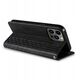 Θήκη Magnet Strap etui iPhone 14 Pro κάλυμμα με καπάκι πορτοφόλι mini λουράκι βάση μαύρο