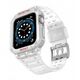 Λουράκι με προστατευτική θήκη Protect Strap Band για Apple Watch 38 / 40 / 41 mm θήκη θωράκισης - διαφανές