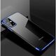 Διαφανής θήκη ζελέ με μεταλλικό πλαίσιο Samsung Galaxy A72 4G μαύρο
