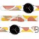 Λουράκι Pasek Strap Moro για Samsung Galaxy Watch 45 / 46 / 47 mm σιλικονούχο βραχιόλι λουράκι για ρολόι - σχέδιο 7