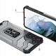 Θήκη Crystal Ring Case θωρακισμένη υβριδική θήκη + μαγνητική βάση Samsung Galaxy S22+ (S22 Plus) μαύρο