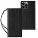 Θήκη Magnet Strap για iPhone 13 Pro πορτοφόλι + mini λουράκι μαύρο