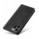 Θήκη Magnet Strap etui για iPhone 12 Pro πορτοφόλι κάλυμμα + mini λουράκι μαύρο