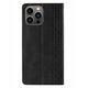 Θήκη Magnet Strap etui για iPhone 12 Pro πορτοφόλι κάλυμμα + mini λουράκι μαύρο