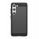 Θήκη Carbon etui Samsung Galaxy S23+ εύκαμπτη σιλικόνη θήκη από ανθρακονήματα μαύρη