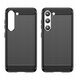 Θήκη Carbon etui Samsung Galaxy S23+ εύκαμπτη σιλικόνη θήκη από ανθρακονήματα μαύρη