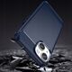 Θήκη Carbon etui iPhone 14 εύκαμπτη ζελατινώδης θήκη για πίσω μπλε