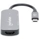 MANHATTAN USB-C 3-in-1 Μετατροπέας με Παροχή Ισχύος USB 3.2 Τύπου-C Αρσενικό σε HDMI 4K30Hz USB-A 5Gbit/s και USB-C PD 100W Αλουμίνιο Γκρι