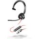 POLY Blackwire 3310, Ενσύρματο, Γραφείο/Κέντρο κλήσεων, 20 - 20000 Hz, 102 g, Ακουστικό, Μαύρο