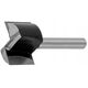 CMT HM CUTTER D=24 I=20 L=70 S=8... STRAIGHT, WITH DRILLING BLADE.