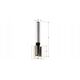 CMT HM CUTTER D=24 I=20 L=70 S=8... STRAIGHT, WITH DRILLING BLADE.